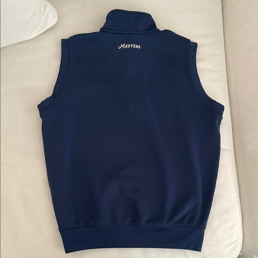 Masters original Navy Sleeveless 3/4 zip Pullover with Masters Logo - Picture 5 of 5